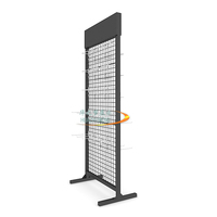 Gridwall Panneau Présentoir Lourd Mobile Plancher debout Grille Panneaux Muraux Au Détail Présentoir Artisanat Spectacle Fil Grille Mur