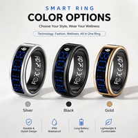 2026 Muslimischer Smart Ring mit KI, Stahl-LED-Display, Gebetszähler, Zikr-Gesundheitstracker, Schlafüberwachung, Multimodale Interaktion, IP68 Wasserdicht, HRV