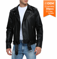 Blouson bomber en cuir PU pour homme, style streetwear, coupe slim, imperméable et coupe-vent