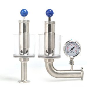 Vệ Sinh SS304 Thép Không Gỉ Áp Suất Không Khí Cứu Trợ Van Với Áp Kế Cố Định Đo Áp Suất Xả DN25-DN40 <span class=keywords><strong>Spunding</strong></span> Van - Product Image 1