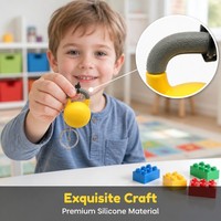 Mini Kettlebell Porte-clés en Silicone Doux au Toucher, Souvenir pour Amateurs de Fitness et Musculation, Accessoire de Sac Multicolore