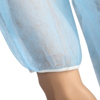 Blouse de laboratoire jetable non tissée longue pour visiteurs d'ateliers alimentaires
