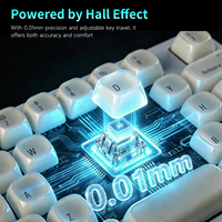 Clavier à interrupteurs magnétiques AJAZZ AK039 38 touches, taux de polling 8K, latence ultra-faible 0,08 ms, actionnement dynamique pour le gaming e-sport