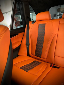 <span class=keywords><strong>Coprisedili</strong></span> in Pelle Neri e Rossi con Sfondo Rosso per Sedili Anteriori e Posteriori BMW <span class=keywords><strong>Audi</strong></span> - Product Image 3