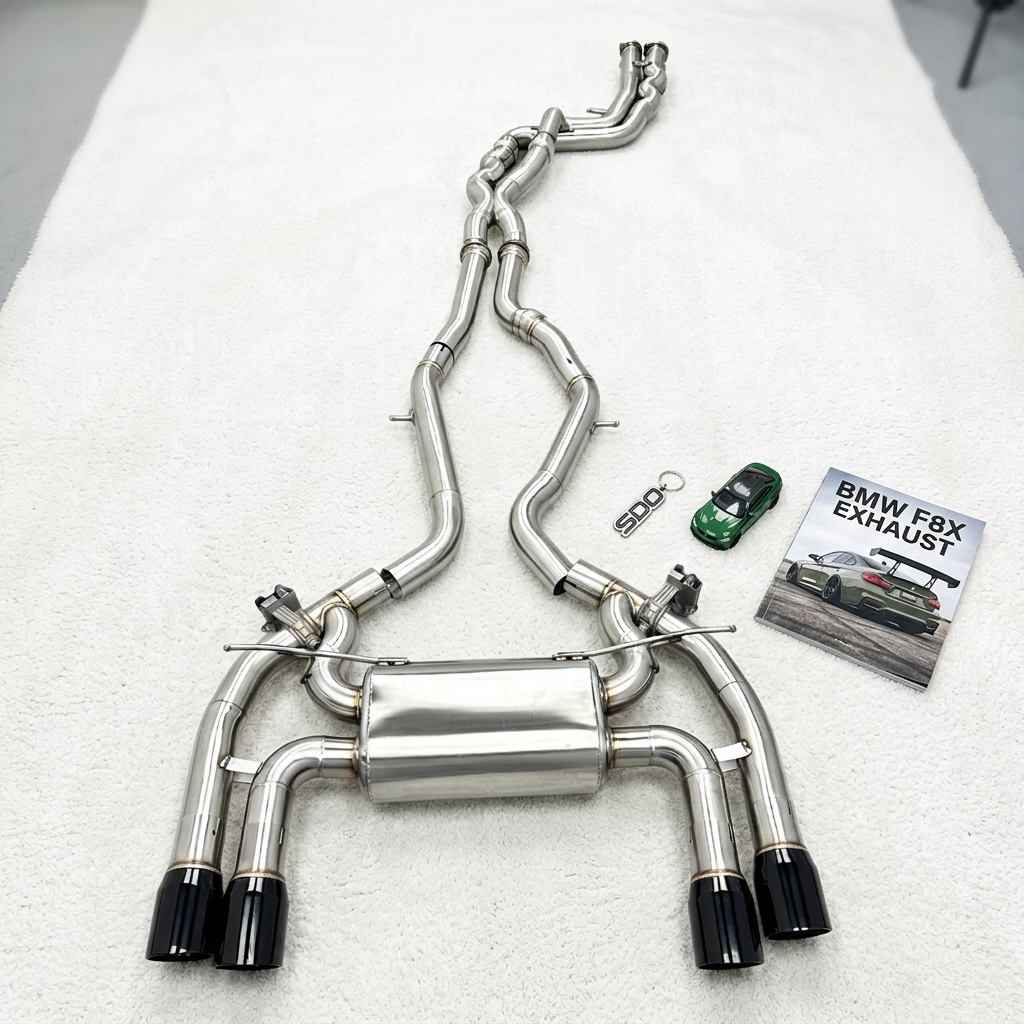 VantaFlow High Performance Stainless Steel Catback Exhaust Fit for BMW M2C M2 Competition F87 S55 3.0T 2018-2021 With Valved Muffler