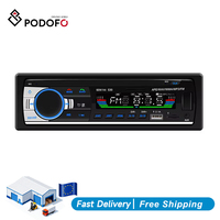 Pemutar MP3 Mobil Podofo 2 USB Autoradio 1Din Radio Mobil BT FM Aux in Receiver SD MMC WMA 2.1A Pengisian Cepat JSD-530 Stok Tersedia
