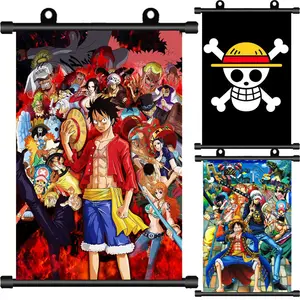 MB1 diskon besar-besaran 30 gaya Nica Luffy Zoro Nami Sanji kertas dekoratif cetak Jepang Anime kain Poster Anime Poster Anime