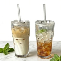 Modern design grote capaciteit verticale bamboe deksel thee/koffie beker fruitriet compatibel keramiek glas voor feestgebruik