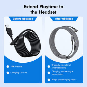 Nouvelle arrivée Câble 5M avec transfert de données haute vitesse ultra-durable 5Gbps USB A vers Type C Câble de liaison VR pour Oculus Quest 3 - Product Image 2