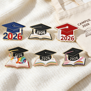 Broche de gorro de doctor para la temporada de graduación 2026, insignia conmemorativa para examen de secundaria, regalo decorativo para estudiantes de primer año, venta al por mayor personalizada - Product Image 3