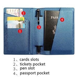 Boshiho Wholesale Custom Soft Pu Leather Travel Credit <b>Card</b> Protector Passport Slim Aluminium Business <b>Card</b> <b>Holder</b> <b>Wallet</b> - Product Image 2
