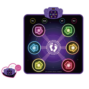Novedad Gag Electronic Pad Light up 6-Button Wireless Bluetooth Music Dance 5 Modos de juego Light Dancing Blanket Juguetes - Product Image 1