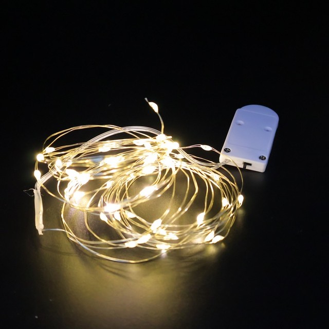 CR2032 Battery Operated LED String Light Garland Lamp fairy Lighting Copper Wire Light for Party Gift Holiday Decoration