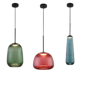 Lámparas colgantes de isla de cocina, lámpara colgante de cristal moderna nórdica decorativa LED - Product Image 1