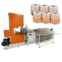 Machine de découpe automatique verticale à ruban pour papier essuie-tout en rouleau maxi, perforatrice et fendilleuse