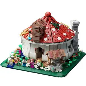 Juhang 86006 Nieuw Speelgoed Kerstcadeaus Prefab Huizen Bakstenen Paddenstoelenhuis Voor Blokken Modelbouwstenen Speelgoed