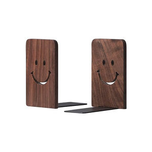 Serre-livres antidérapants en bois mignons simples de matériel de haute qualité tenant des livres pour des étagères de maison de <span class=keywords><strong>bureau</strong></span> - Product Image 2