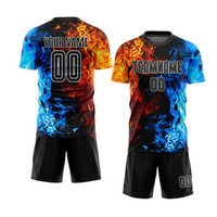 Kits de maillots de football à séchage rapide évacuant la transpiration de haute qualité vêtements de football avec logo personnalisé et nom de l'équipe uniforme d'entraînement OEM