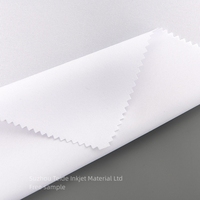 Tissu rétro-éclairé blanc Triple polyester 100% pour tissu d'affichage de boîte à lumière imprimable sous/uv /latex