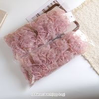 MUJU D246 Pinces à cheveux en plastique géantes de 13 cm, en tissu mousseline, 29g, pour usage quotidien, logo personnalisé, carte avec code-barres, prêtes à la vente au détail
