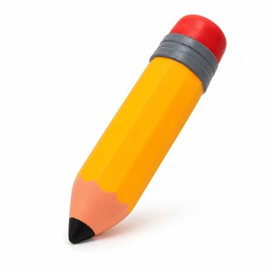 Balle anti-stress portable de haute qualité en forme de crayon de dessin animé, jouet doux pour réduire la pression et soulager le stress - Product Image 1