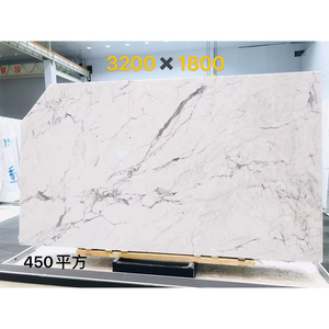 Fine Lines Snow White <b>Marble</b> Natural Stone Polished Slabs Modern Eco-Friendly Fire Water Resistant Countertop Tiles Hotel - Product Image 2