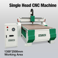 Routeur CNC multifonction robuste 1325 avec aspiration pour la découpe du bois, du MDF et la fabrication de meubles et de portes en bois - Prix compétitif