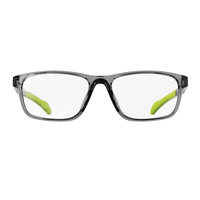 Monturas Ópticas Deportivas de Diseño Moderno, Color Gris Sólido, Aro Completo, Ligeras y Duraderas, TR90 Premium para Hombre