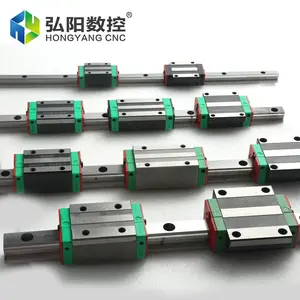 Hiwin pengganti Hgh15 Hgh20 Hgh25 Hgh30 Cnc Linear Guide Rail Block Slider Carriage Guideway Cc Ha Hc panjang dapat dipotong