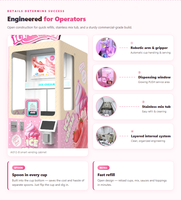 Distributeur automatique de crème glacée robotisé, kiosque robotisé pour la vente de crème glacée, distributeur automatique de crème glacée molle à vendre