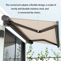 Auvent électrique automatique extérieur, auvent pliable à cassette, pare-soleil extérieur, auvent rétractable, bâtiments de jardin