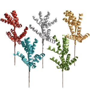 Tiges bouclées scintillantes, <span class=keywords><strong>brindilles</strong></span> <span class=keywords><strong>en</strong></span> spirale pour arbre <span class=keywords><strong>de</strong></span> Noël, décorations pour vases <span class=keywords><strong>de</strong></span> fêtes, centres <span class=keywords><strong>de</strong></span> table, fêtes et décoration intérieure - Product Image 1
