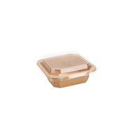 Emballage alimentaire en papier pour restaurant, boîte à emporter pour pâtes, conteneur jetable pour la restauration rapide, bols en papier carrés octogonaux avec couvercle
