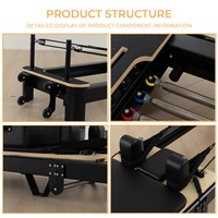 Machine de Pilates Reformer en aluminium réglable Formfit - Équipement de studio de Pilates durable et écologique