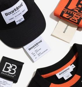 Custom Woven <strong>Label</strong> Clothing Fabric Neck <strong>Label</strong>, Hat <strong>Label</strong>, Brand <strong>Label</strong> Fashion Straight Cut Clothing <strong>Label</strong> - Product Image 1