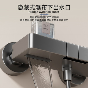 Shower Set Linear Brushed Finish Thermostatic For Home And Hotel Bathrooms Wholesale - Product Image 4