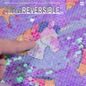 Mermaid Reversible Sequin <strong>Unicorn</strong> Drawstring Backpack Customized Gift Set <strong>Party</strong> <strong>Bag</strong> - Product Image 5