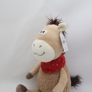 Haute qualité PP coton court en peluche <span class=keywords><strong>poney</strong></span> jouets nouveau Offre Spéciale doux poupée pour enfants Logo personnalisé cheval film Figure bébé peluche Animal - Product Image 6