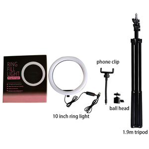Offre Spéciale personnalisé bi couleur 10 pouces photographie lumière droite selfie tiktok vidéo en direct lumière de remplissage led annulaire - Product Image 3