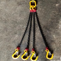 Élingue de chaîne soudée de levage en acier à quatre pieds G80