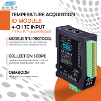 Módulo de Adquisición de Termopares de 4 Canales, Medición de Temperatura de Alta Precisión, Protección Aislada, Protocolo Modbus