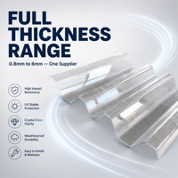 OEM Maßgefertigte 4mm 6mm Wellplatten aus Polycarbonat, Schlagfeste Hagelschutzplatten für Außendächer