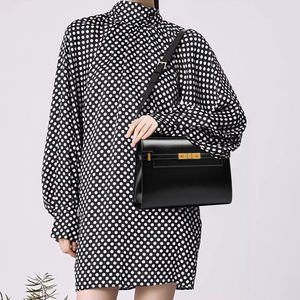 Borsa da Donna in Vera Pelle Stampa Coccodrillo Borsa a Spalla Retrò di Alta Gamma Borsa a Tracolla Stile Manhattan - Product Image 3