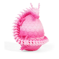Huevo de Dragón Impreso en 3D Vashine, Figura de Acción de Dragón de Cristal Flexible para Niños, Juguetes Coleccionables de Anime, Drachen Eier, Animales