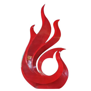 Sculpture de Phénix en Métal Extérieur Peinte, Écologique, en Acier Inoxydable, pour Bâtiment Commercial, Monument Urbain, Fabricant de Sculptures - Product Image 5