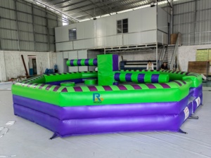 Gioco gonfiabile della spazzatrice di <span class=keywords><strong>sport</strong></span> di sfida di fusione su misura gioco gonfiabile di wipeout macchina gonfiabile di wipeout di fusione - Product Image 3