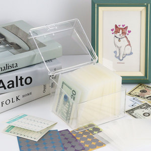 Kế Hoạch Ngân Sách Rõ Ràng Pocket Thư Mục Chủ Phong Bì Đấm Trường Hợp Với Tiền Vuông Pouch 52 Tiền Mặt Phong Bì Tổ Chức Acrylic - Product Image 1