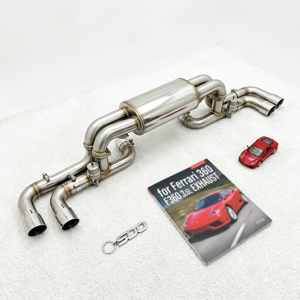 VantaFlow F1 Sound Performance Catback Exhaust Pipes for Ferrari 360 F360 3.6L V8 2001-2005 SS304 Muffler with Vacuum Valve