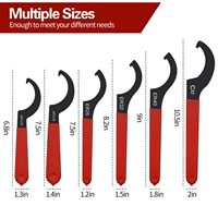 2/4/6/10pcs Coilover Spanner Wrench Set C-Shape Spanner Key Shock Spanner Hook Wrench Tools