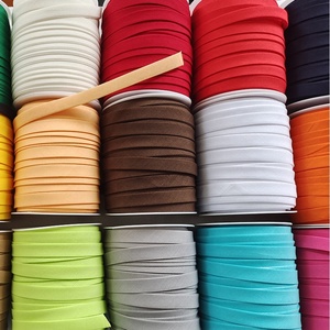 Siêu Chất lượng cao 12mm màu <span class=keywords><strong>polyester</strong></span> bông gấp đôi thiên vị Dải băng ở dạng cuộn - Product Image 2